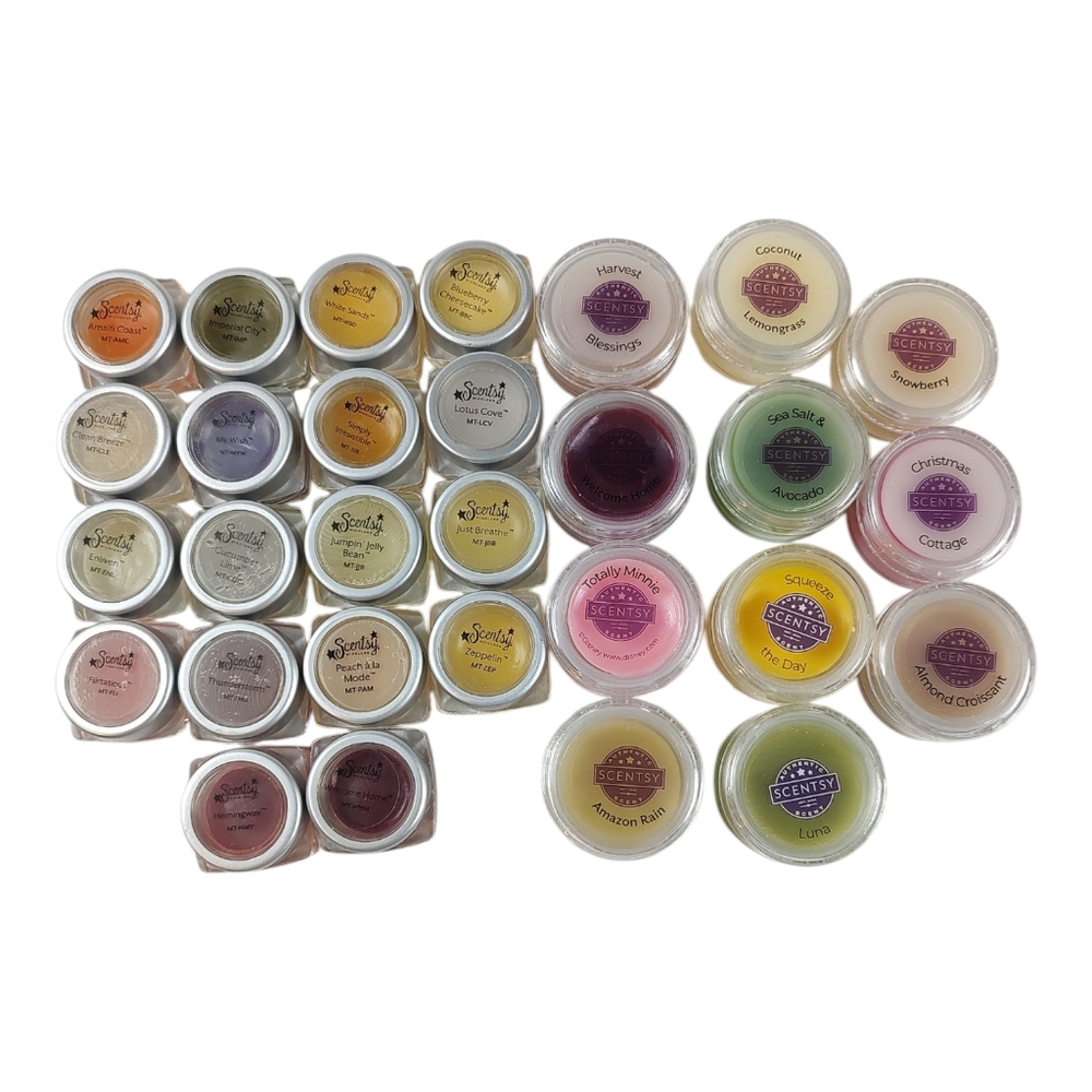 29 Scentsy Samples Amalfi Coast, Jumpin' Jelly Bean, Hemingway, Totally Minnie